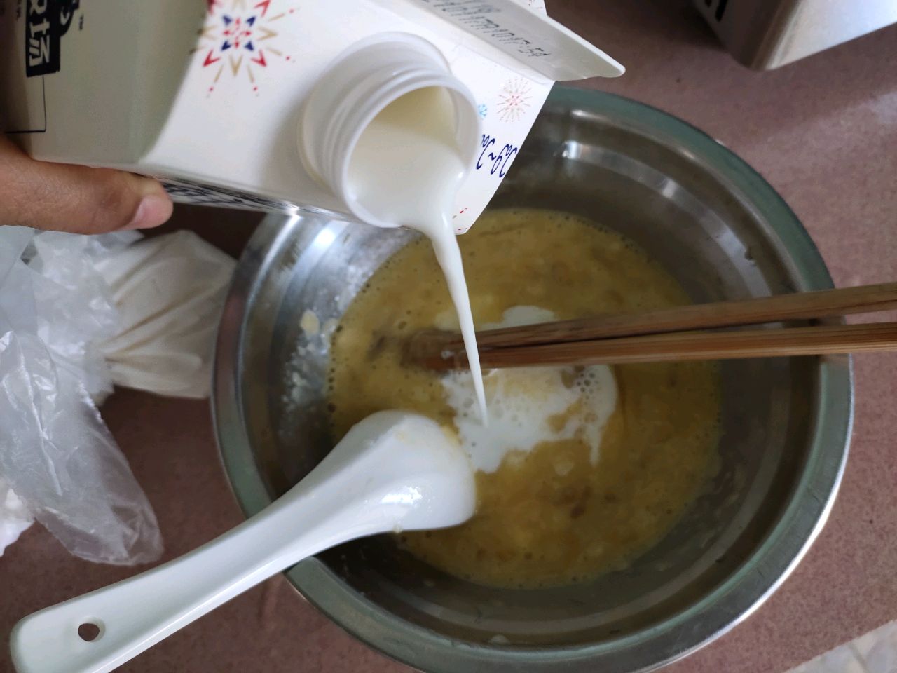 香蕉牛奶鸡蛋饼