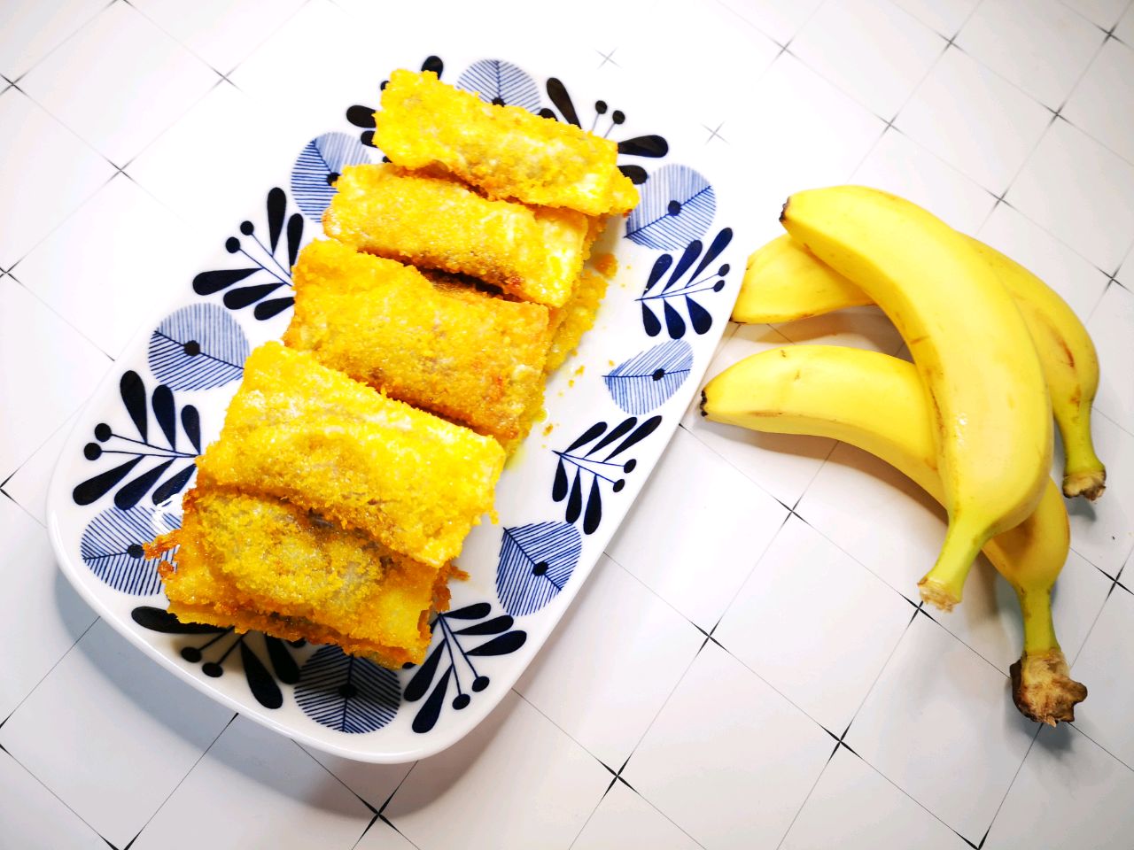 香蕉紫薯派