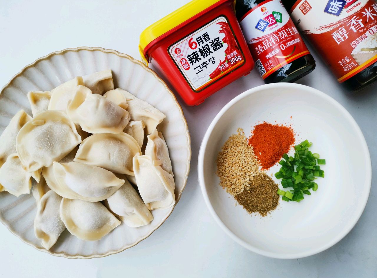 香辣拌水饺