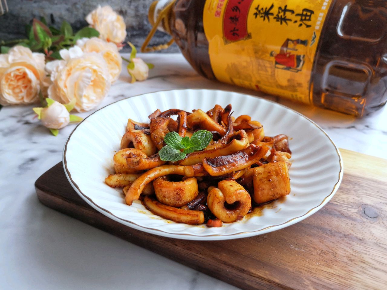 香辣炒鱿鱼