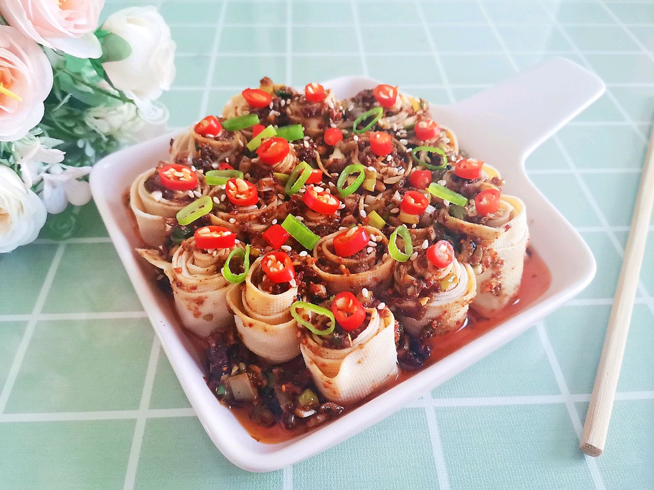 香辣豆皮卷