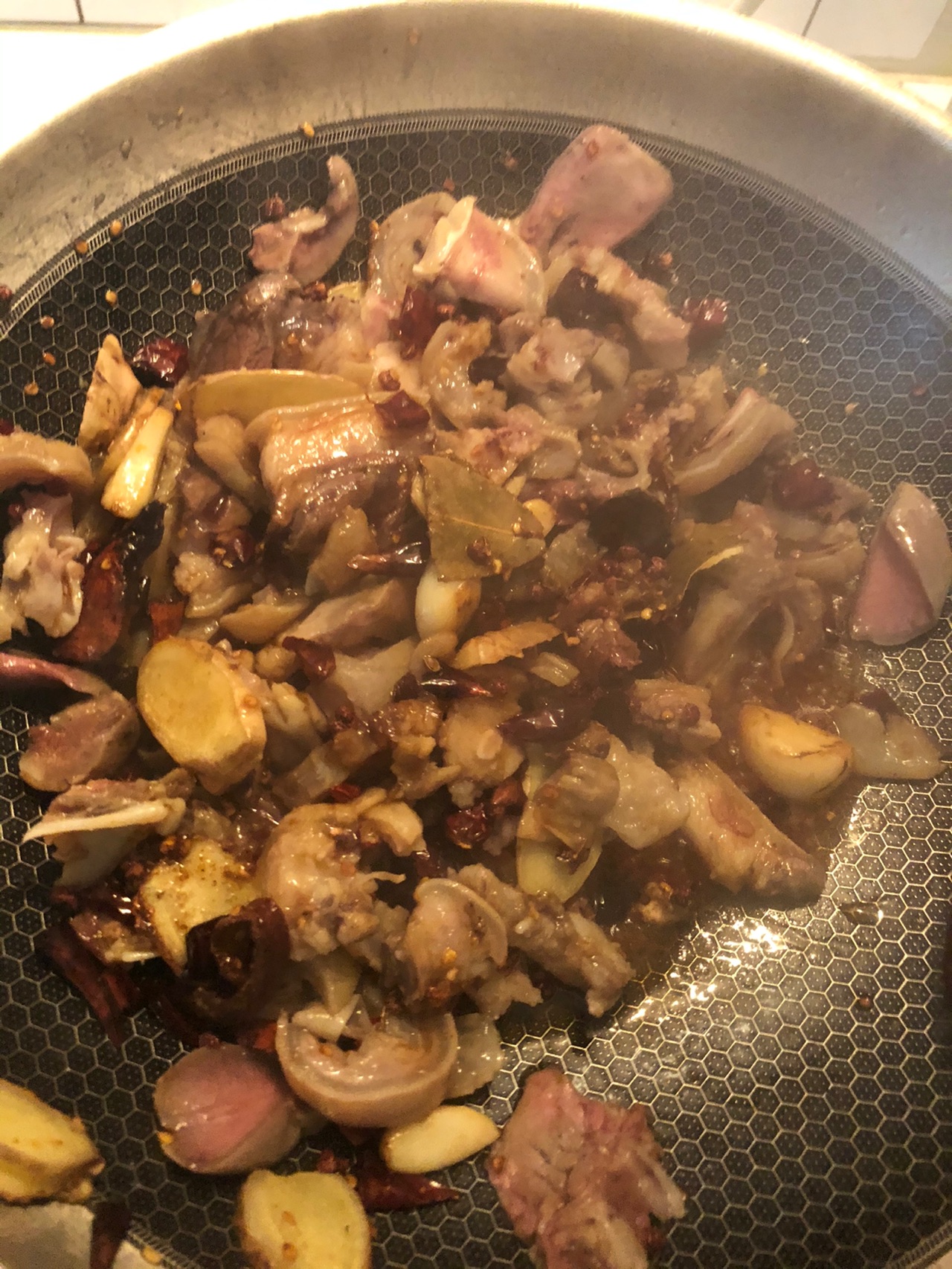香辣羊头肉干锅