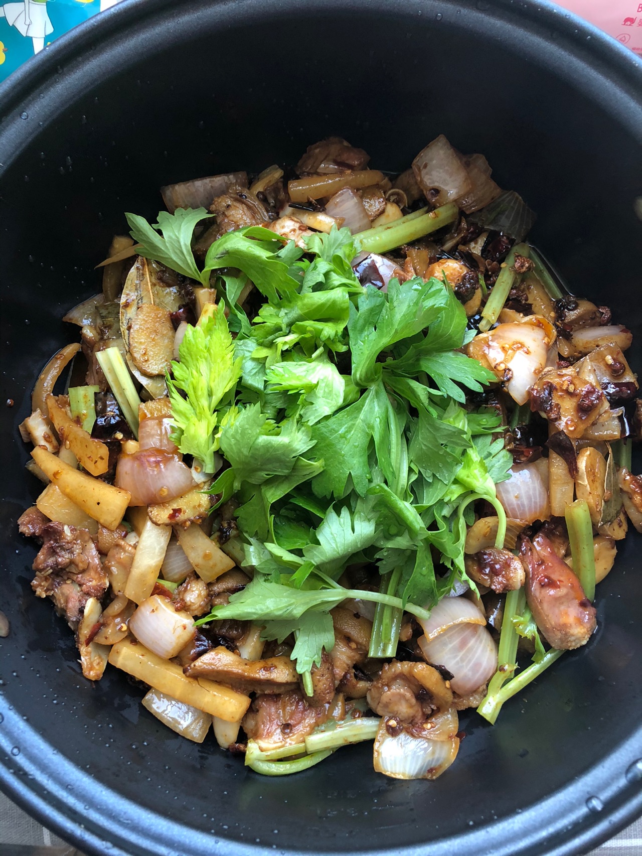 香辣羊头肉干锅