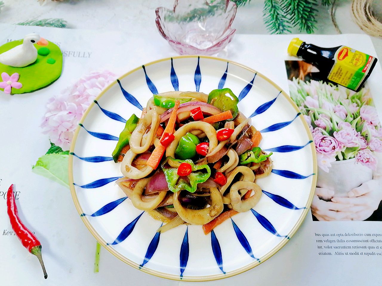 香辣鱿鱼圈
