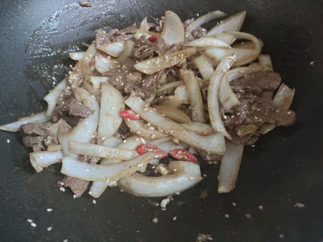 香辣孜然牛肉