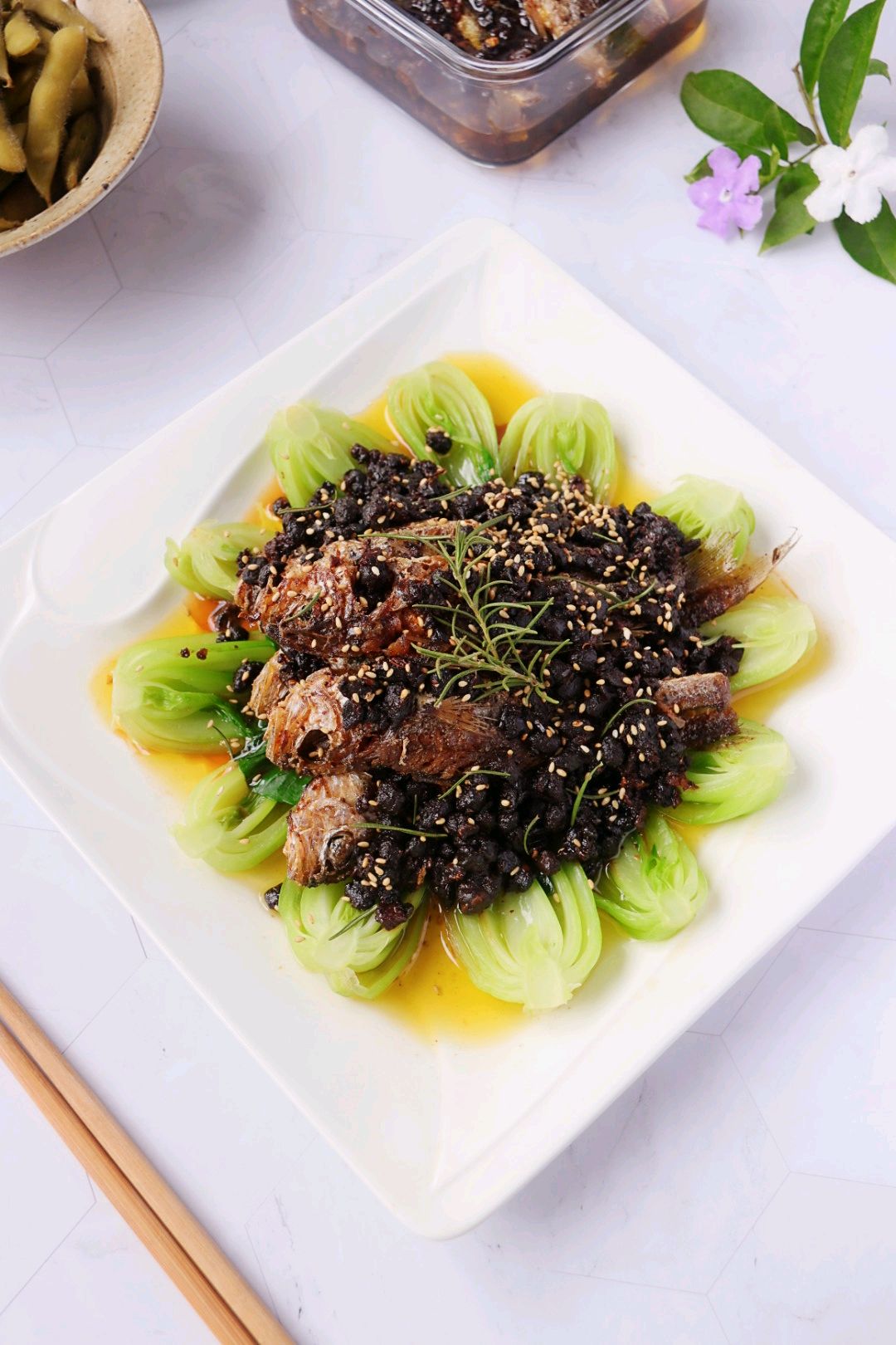 香酥豆豉小黄鱼
