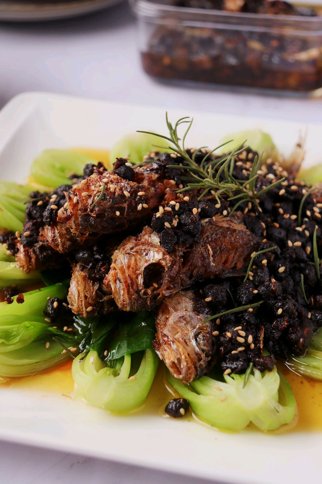 香酥豆豉小黄鱼