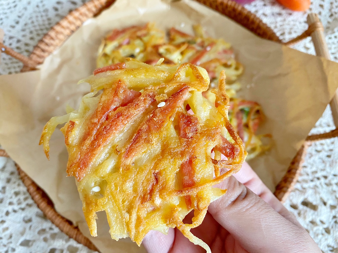 香酥火腿土豆饼