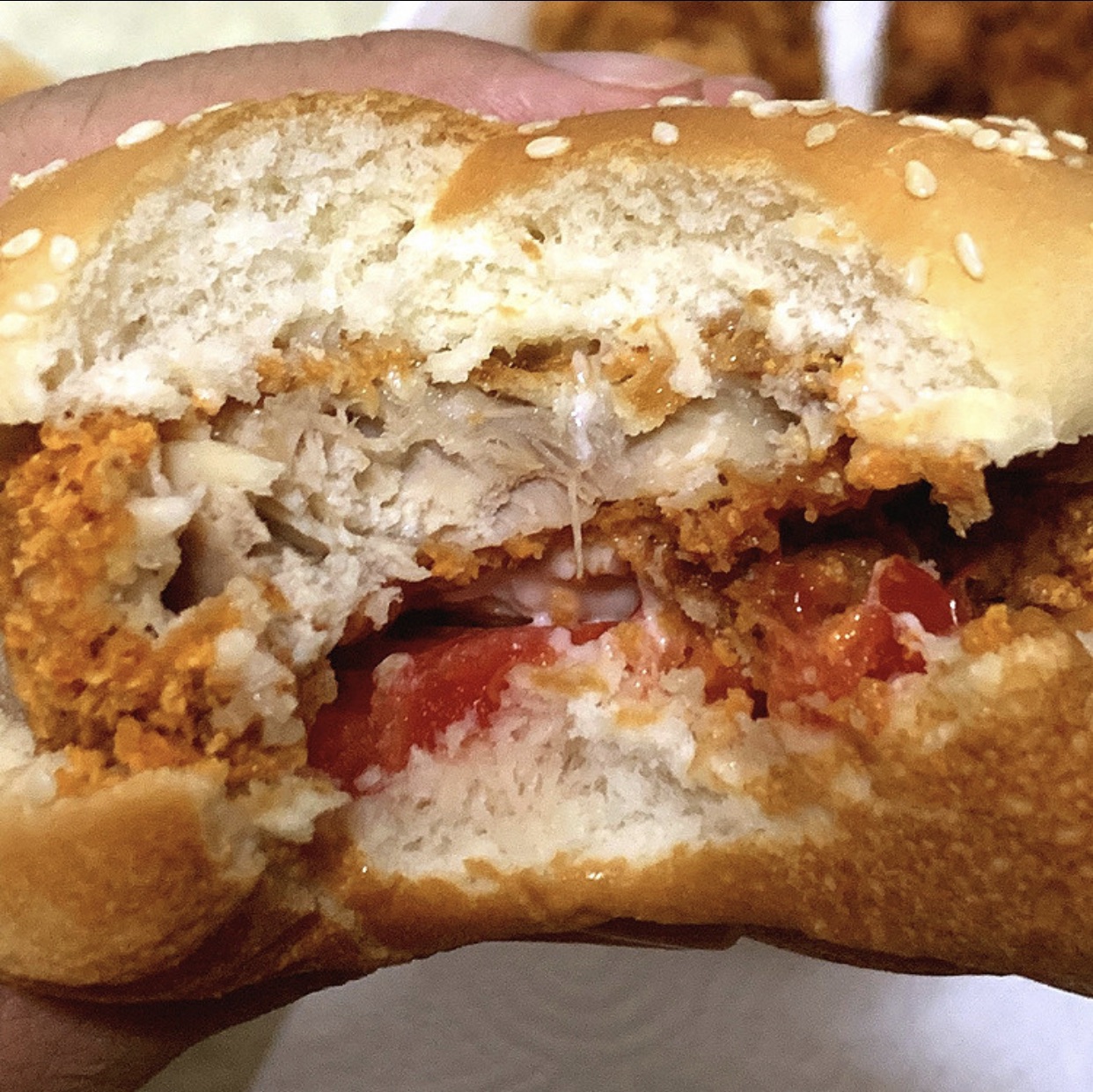 香酥鸡排堡