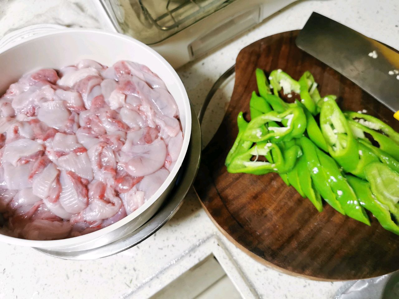 香香脆脆的【青椒炒猪生肠】