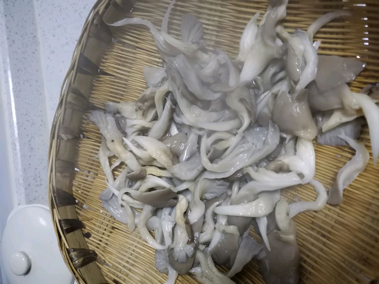 香炸平菇