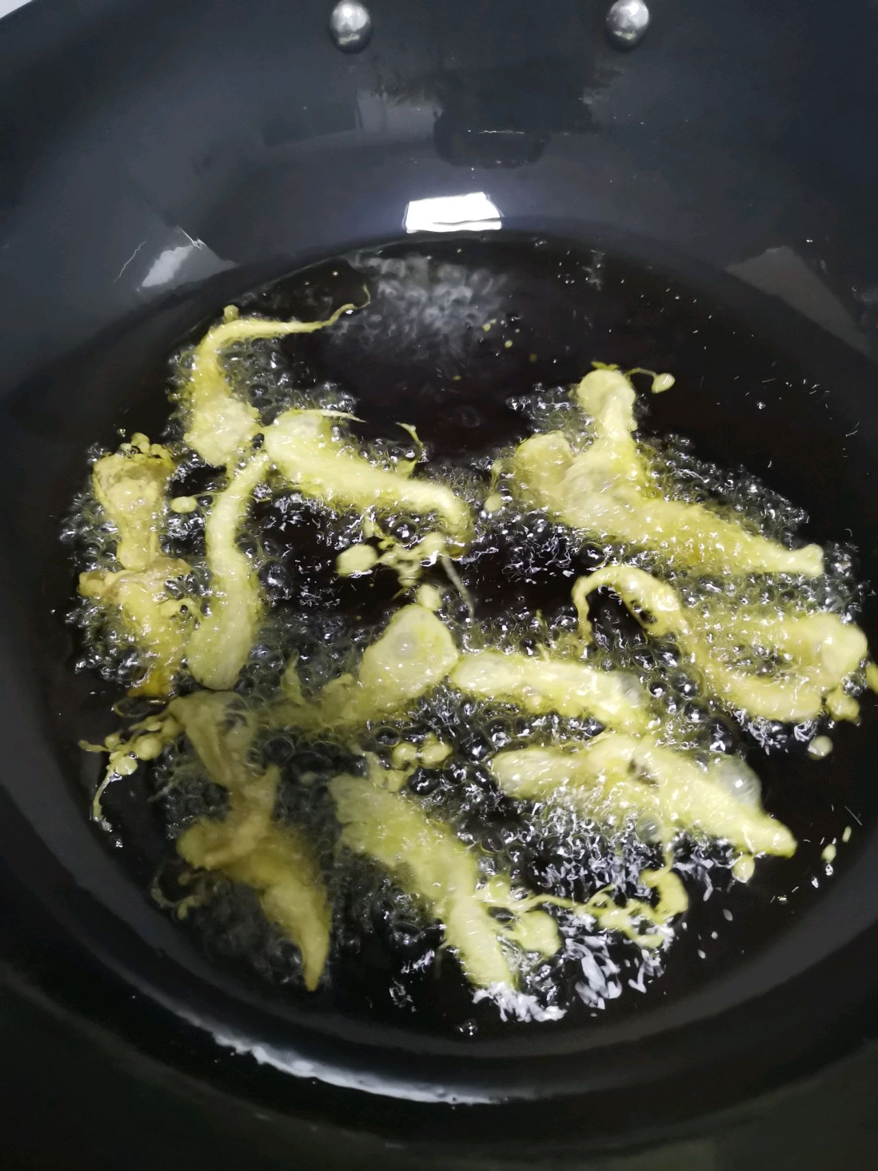 香炸平菇