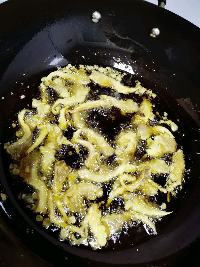 香炸平菇