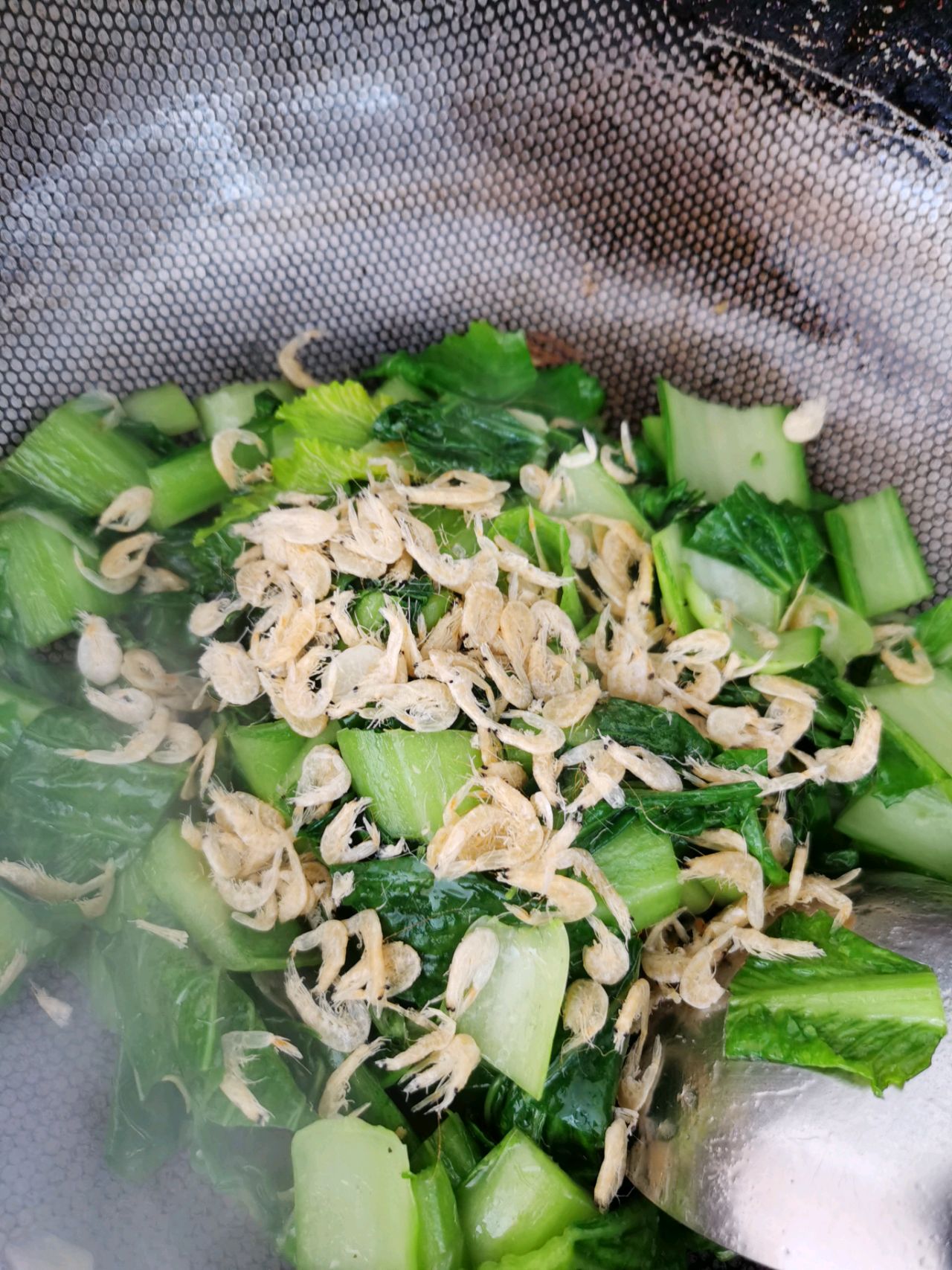 小白菜炒虾皮