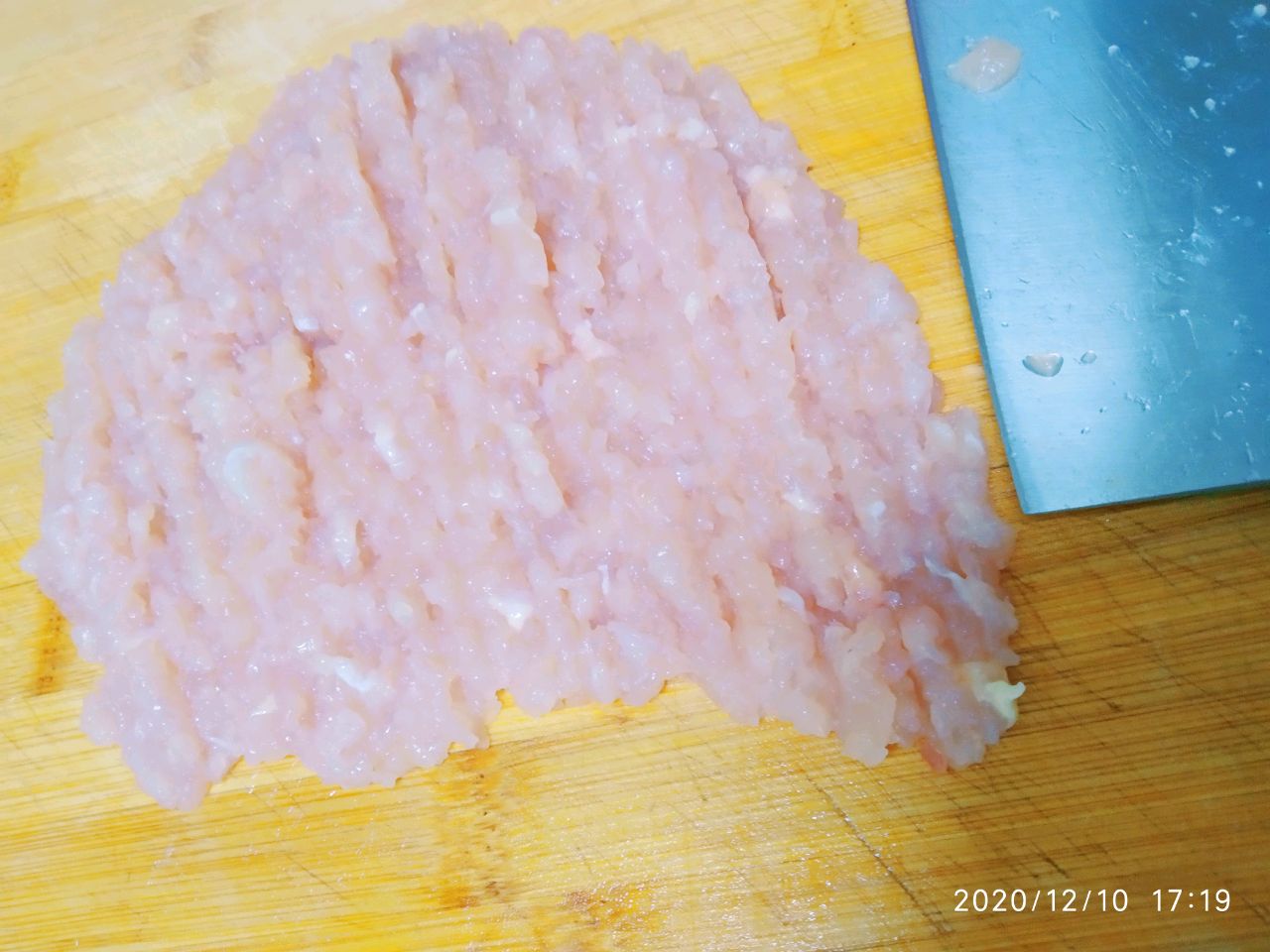 小白菜穿丸子（鸡）