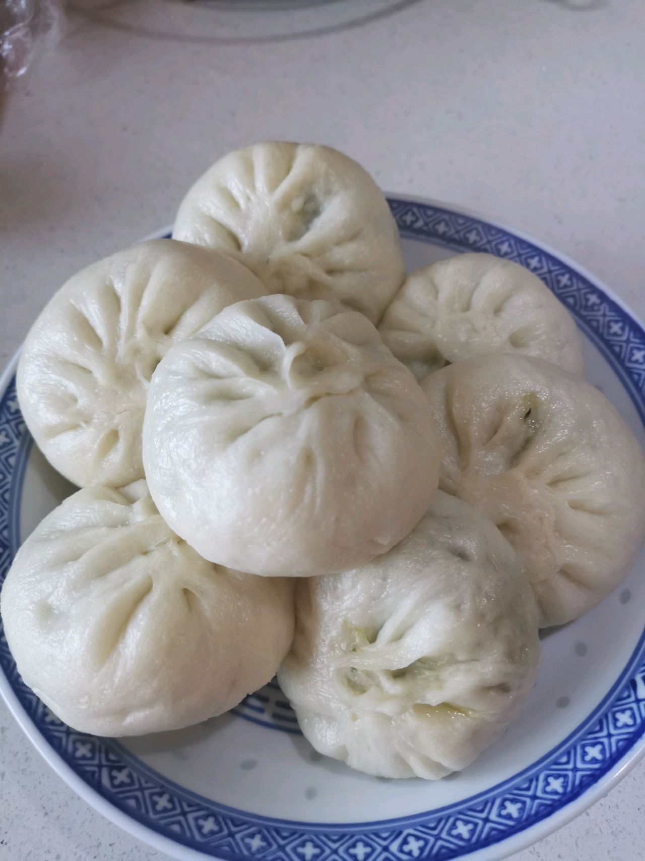 小白菜虾干馅包子
