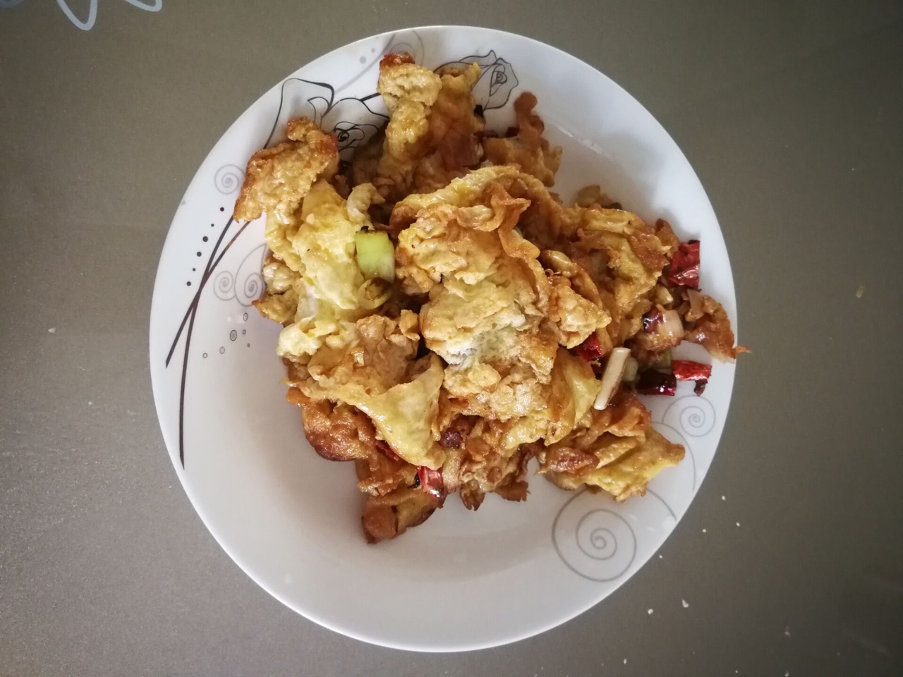 小葱炒鸡蛋