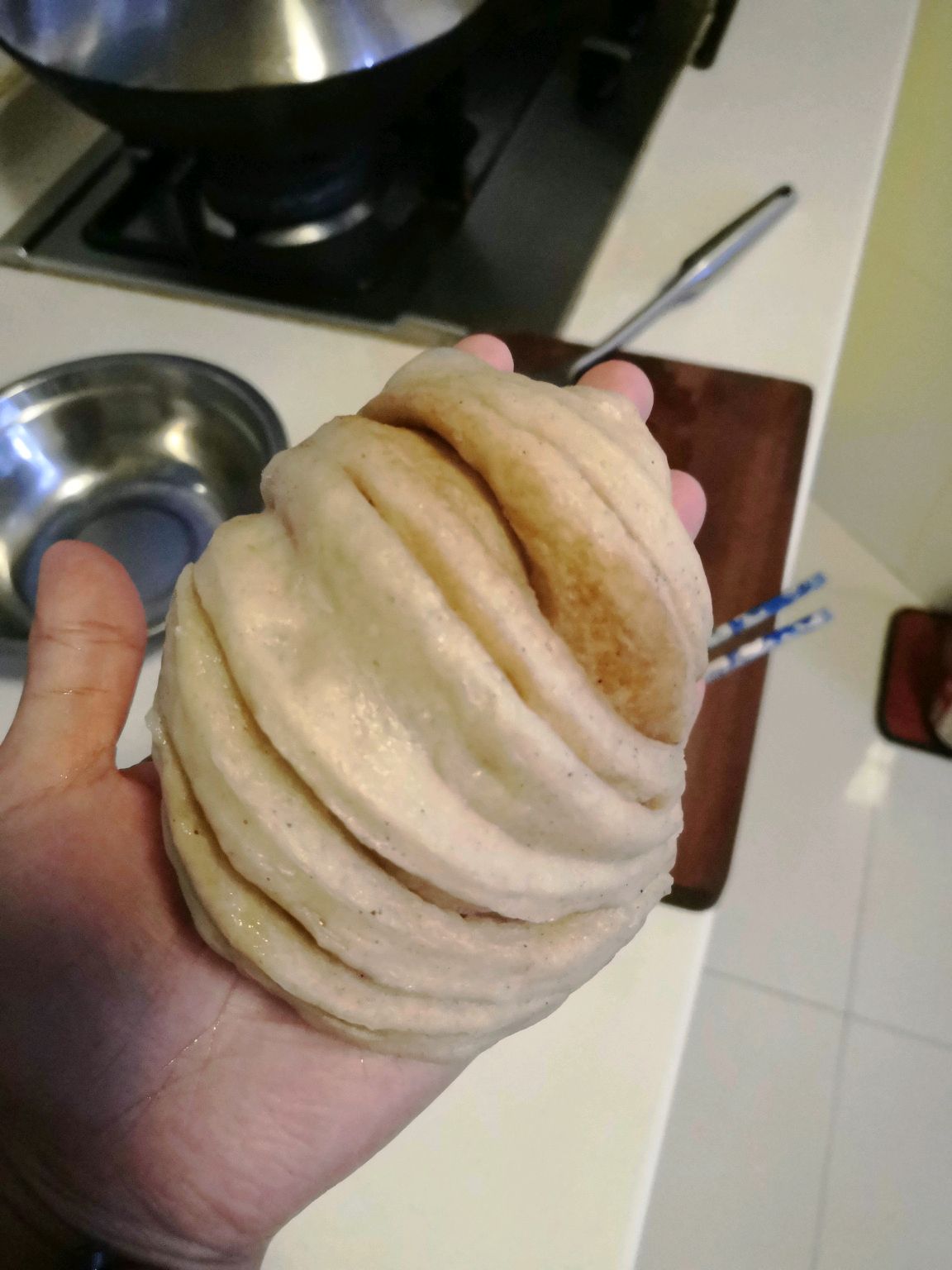 小豆粉花卷