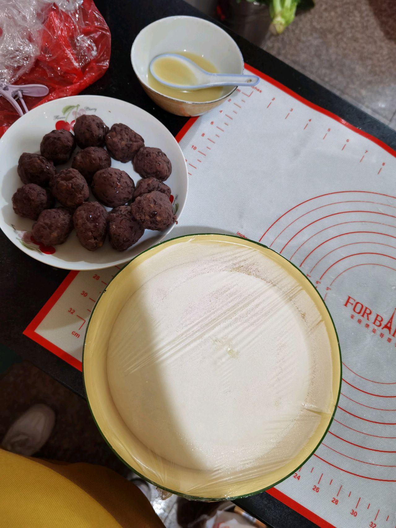 消耗豆沙馅之平底锅酥饼