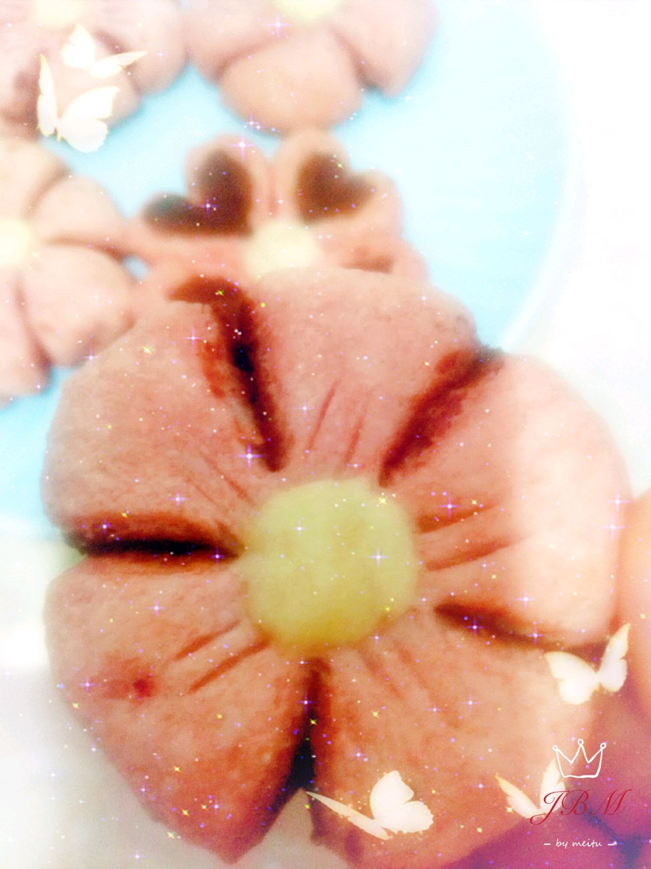 ，小红花豆沙酥