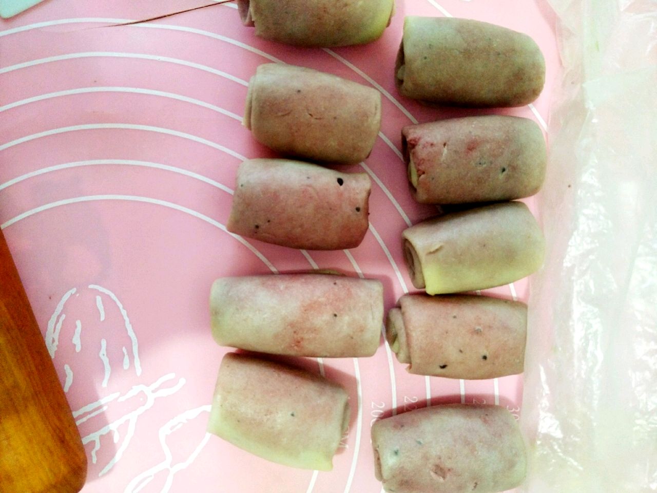 ，小红花豆沙酥