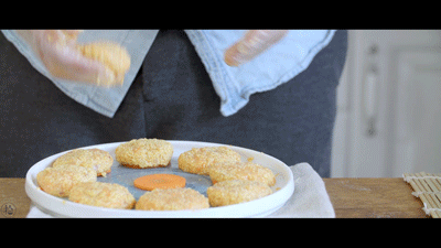 小米鸡胸肉饼