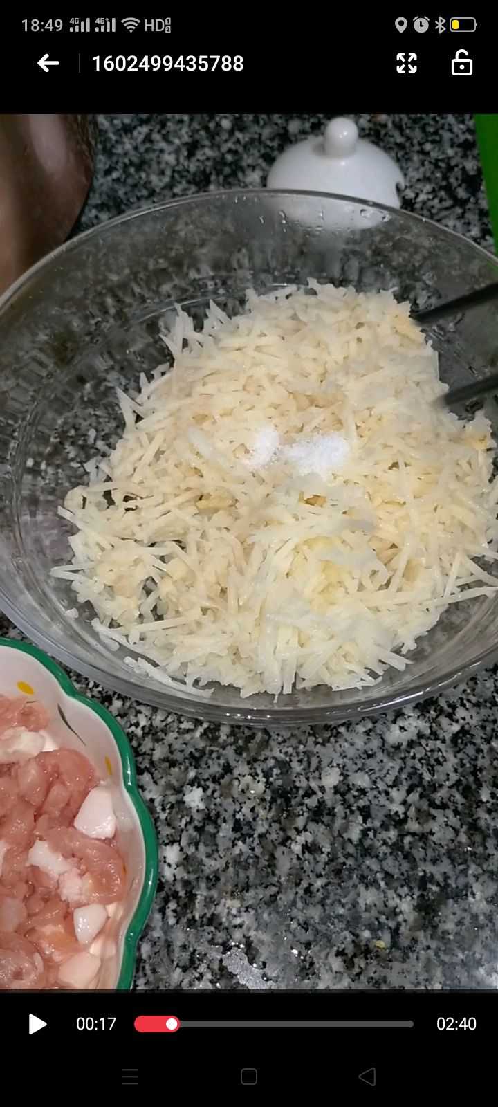 小米莲藕猪肉丸