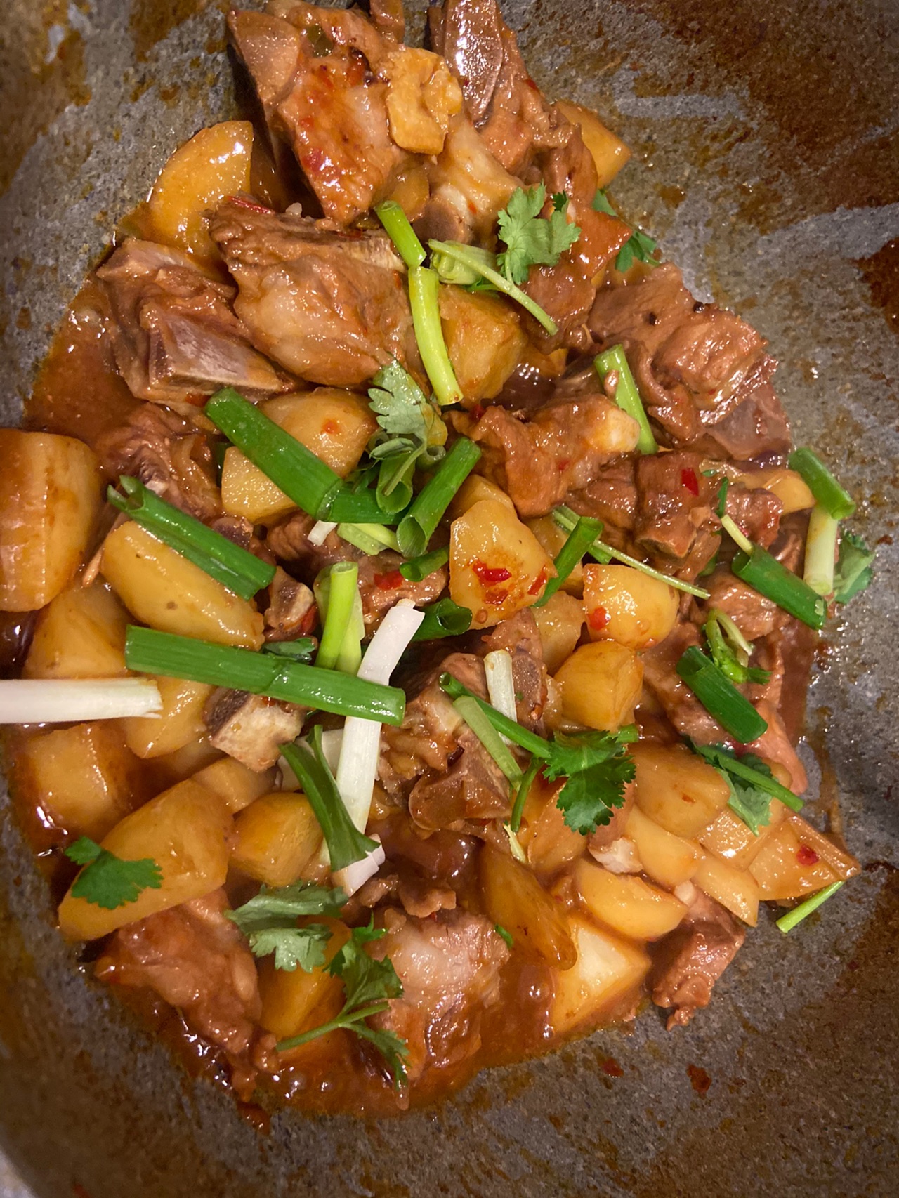 小土豆烧排骨
