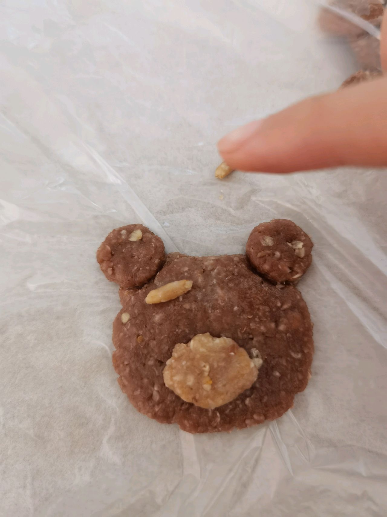 小熊燕麦饼干（超快手）
