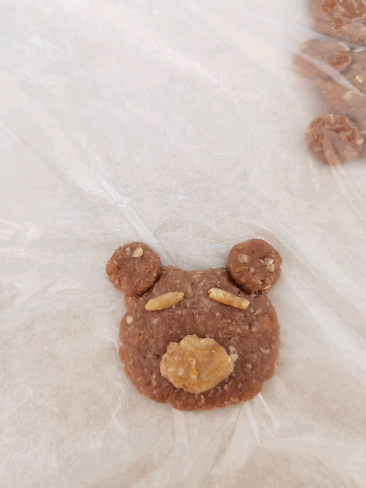 小熊燕麦饼干（超快手）