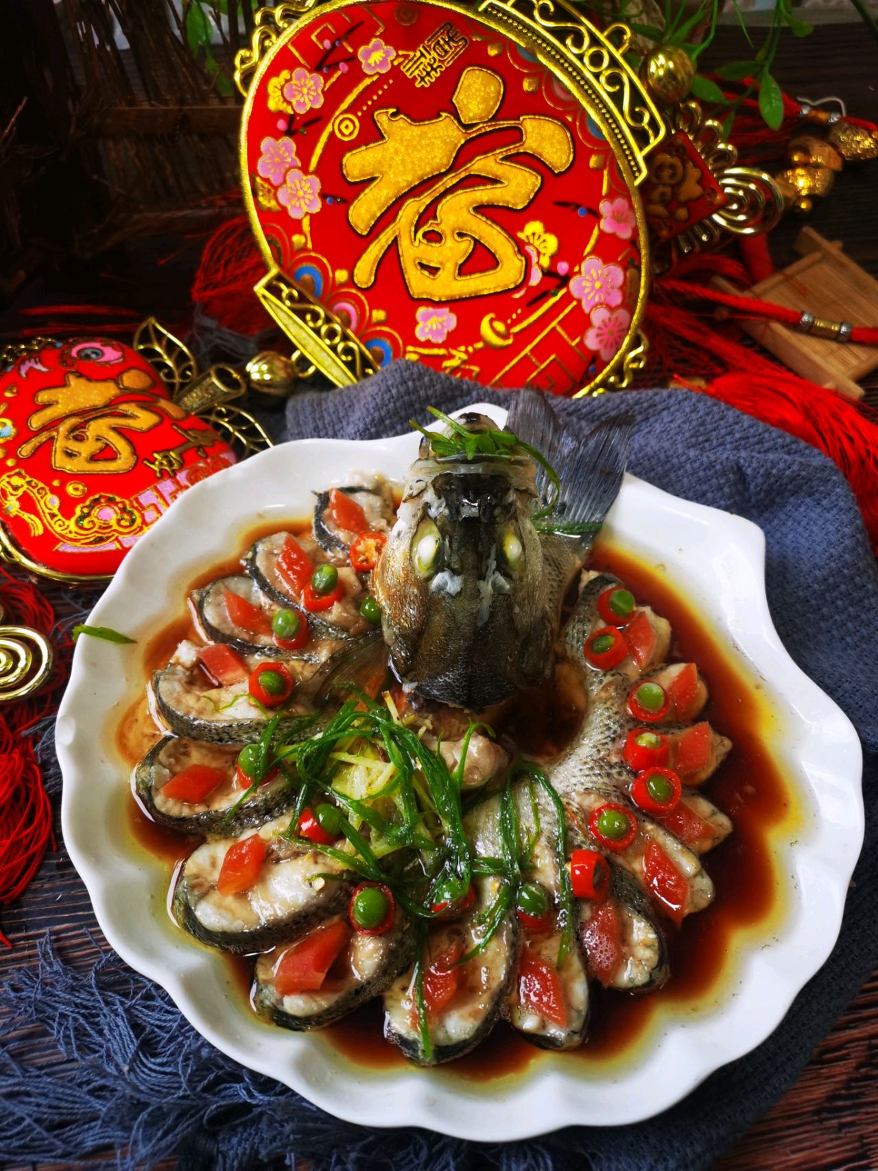 新年好运菜~孔雀开屏