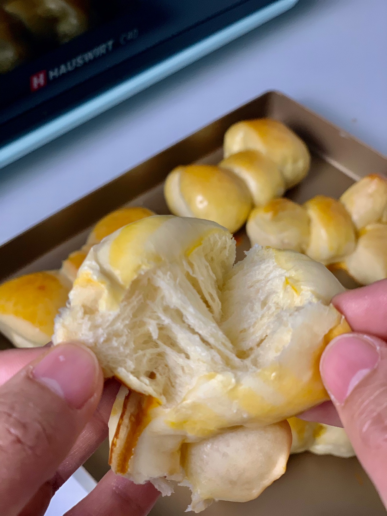【新年宅家美食｜蝴蝶结面包｜万能基础面包】