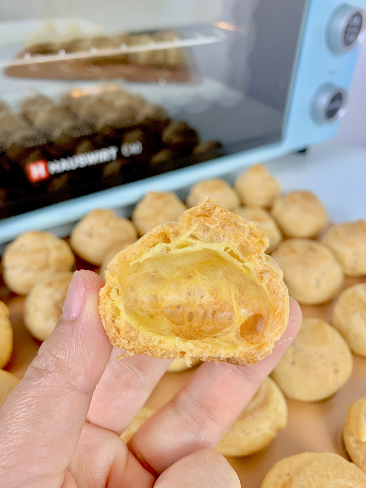 【新年宅家美食｜奶油泡芙｜一口泡芙】