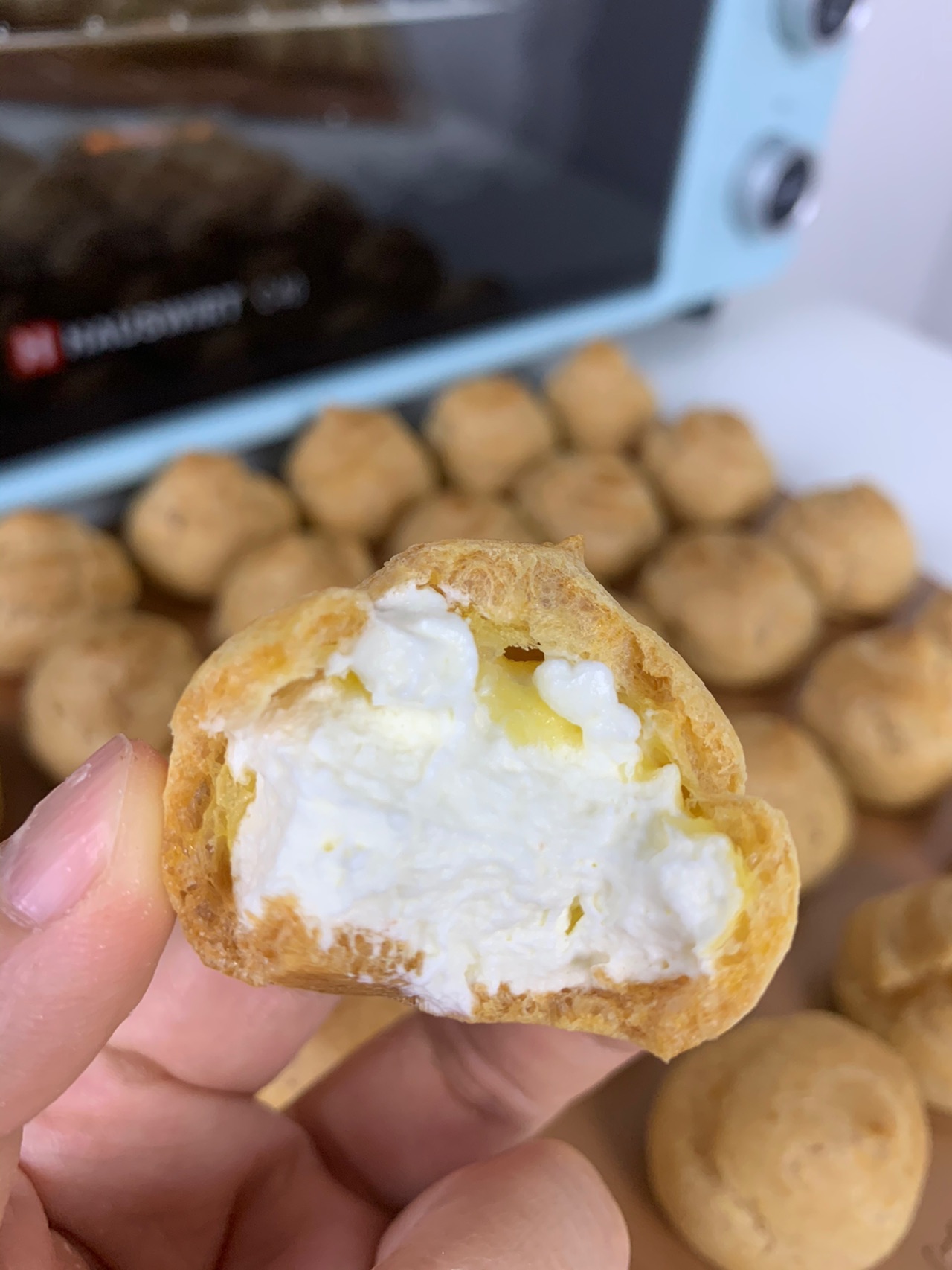 【新年宅家美食｜奶油泡芙｜一口泡芙】