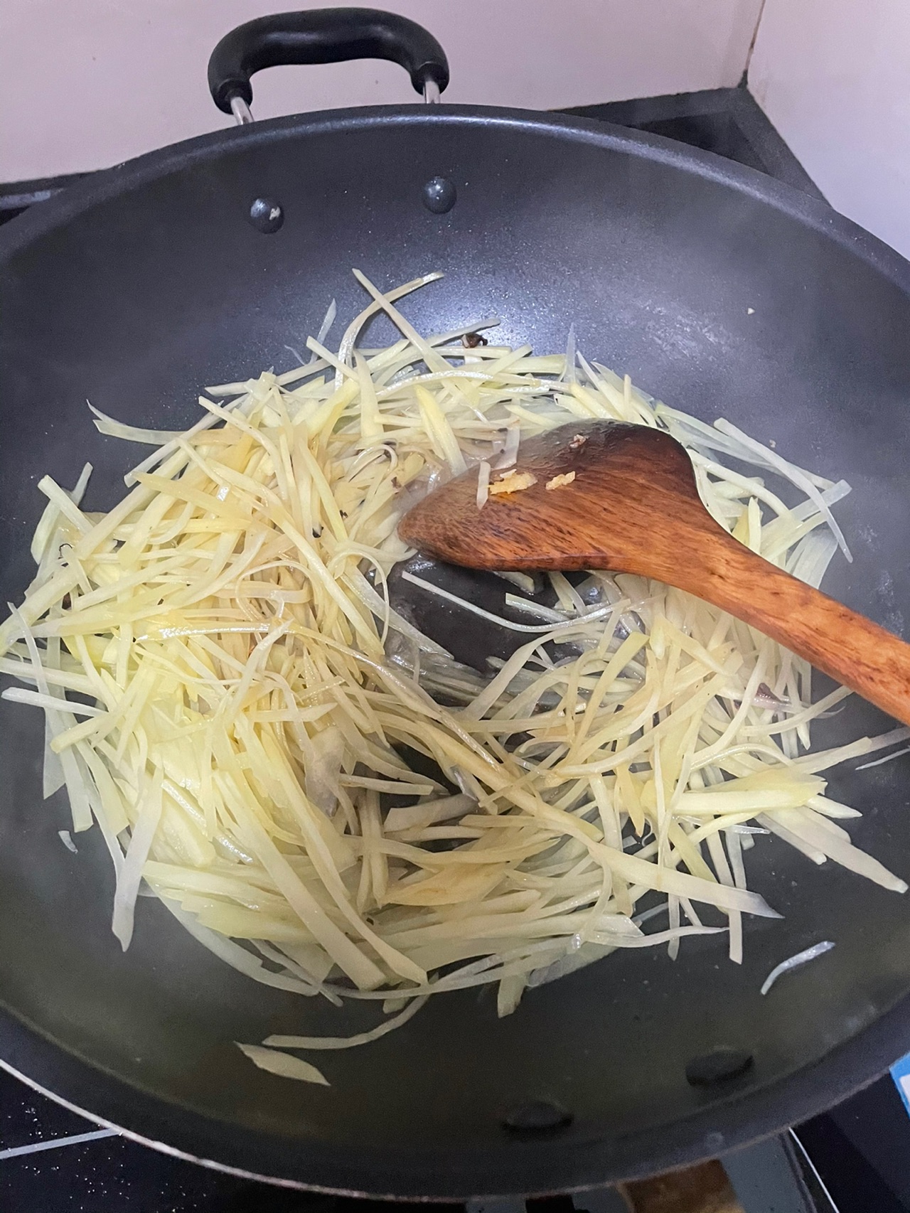 新手入门菜土豆丝炒肉丝