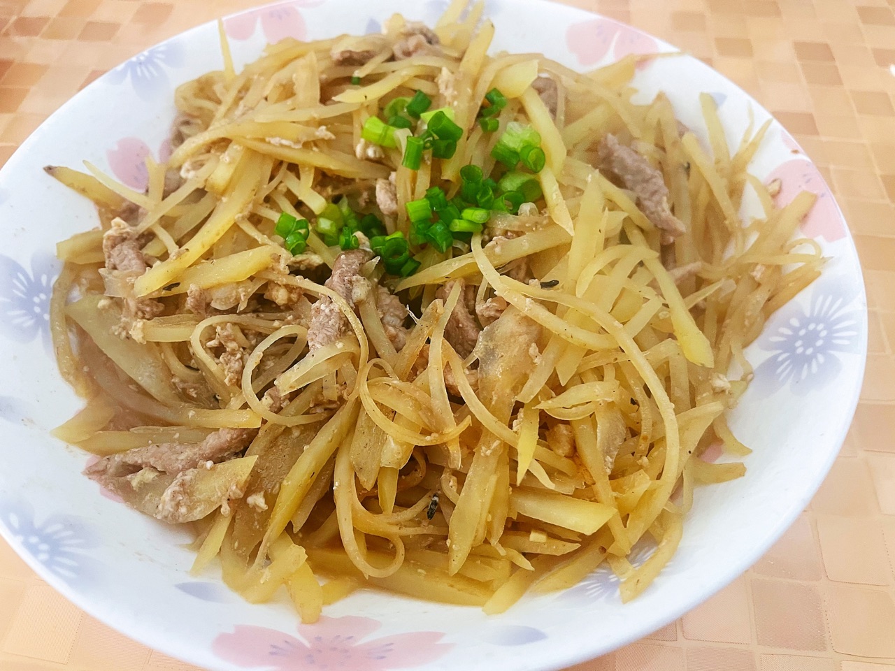 新手入门菜土豆丝炒肉丝