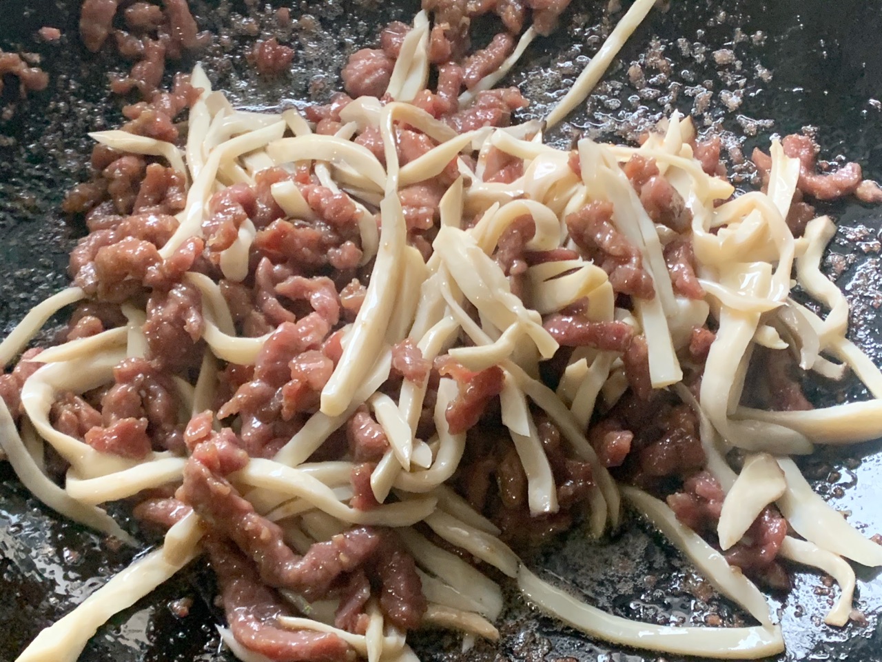 杏鲍菇炒牛肉