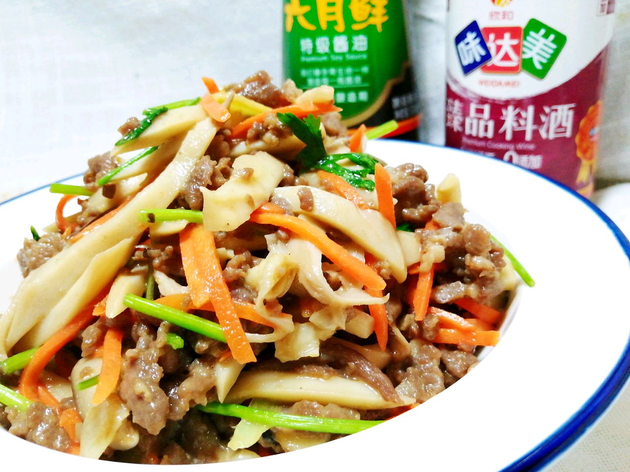 杏鲍菇炒牛肉