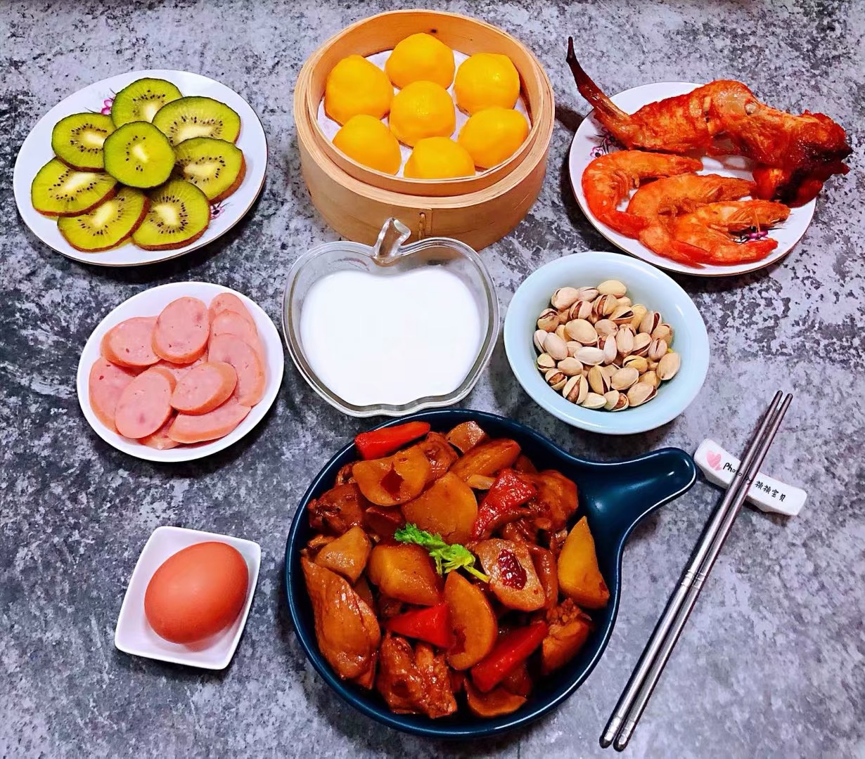 杏鲍菇土豆胡萝卜炖鸡腿
