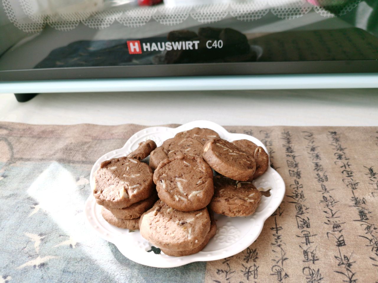 杏仁片巧克力饼干