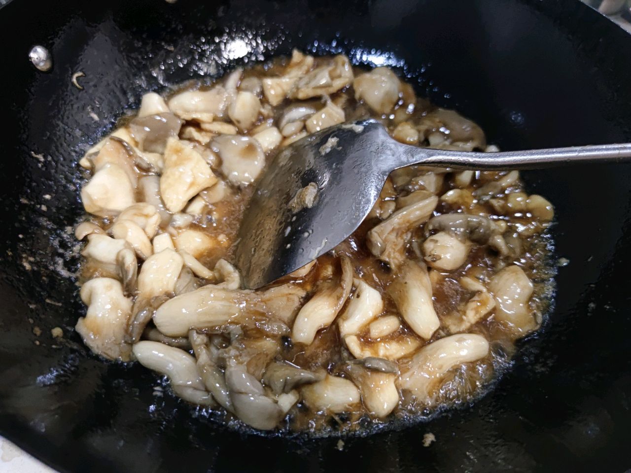 秀珍菇炒肉片（鸡胸肉）