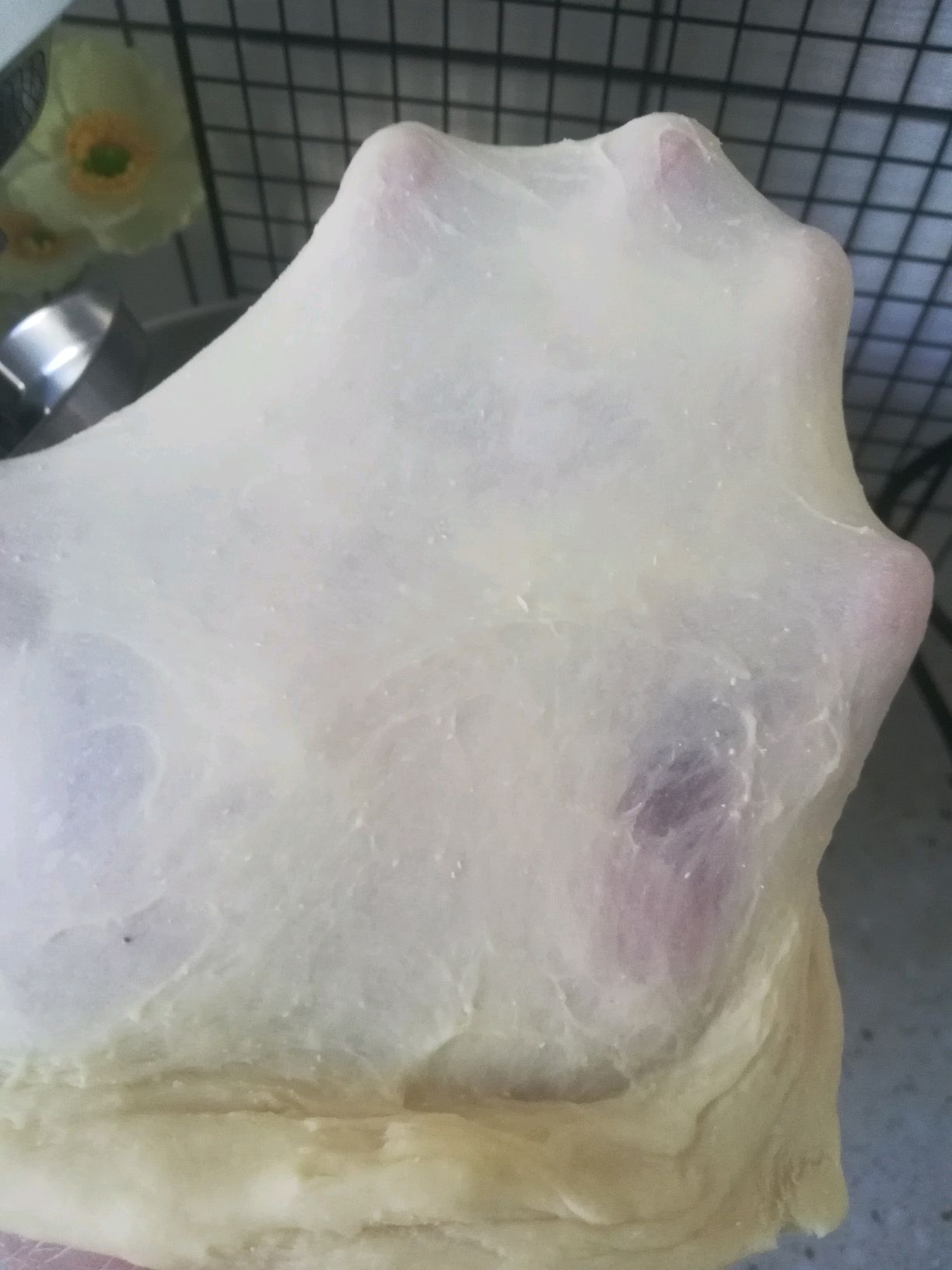 暄软可口如雪花般好看好吃的圣诞雪花面包