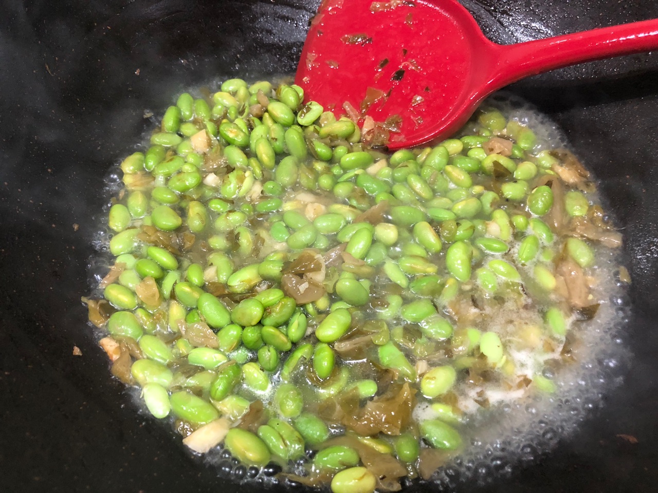 雪菜毛豆