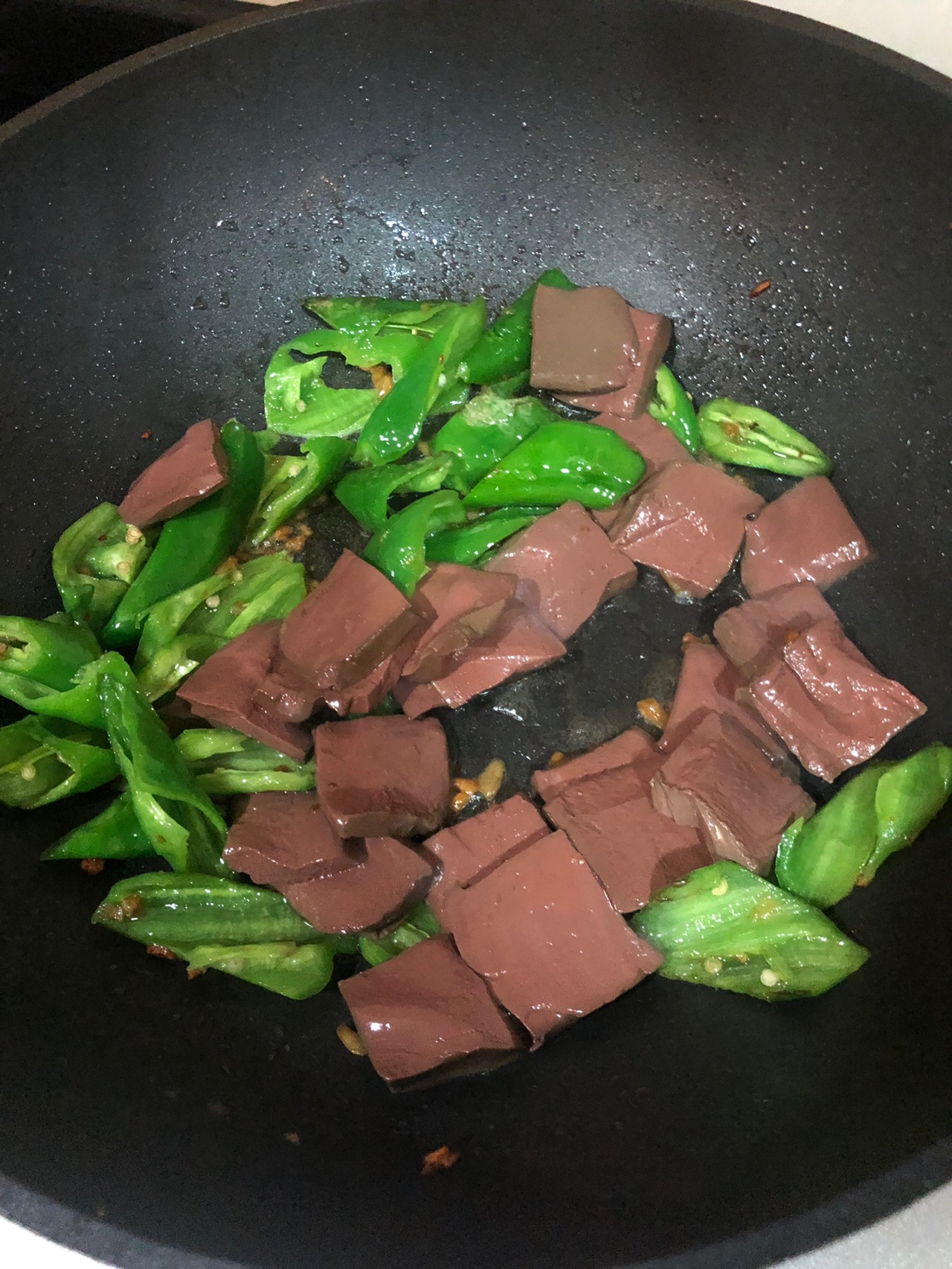 血豆腐炒尖椒