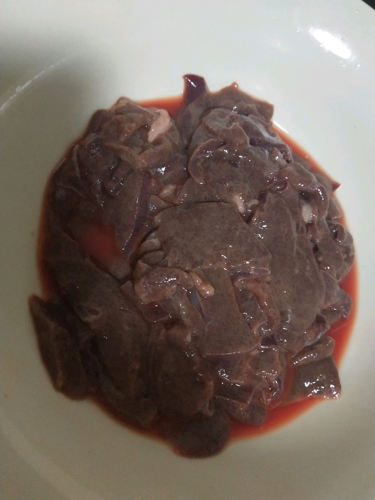 血皮菜炒猪肝