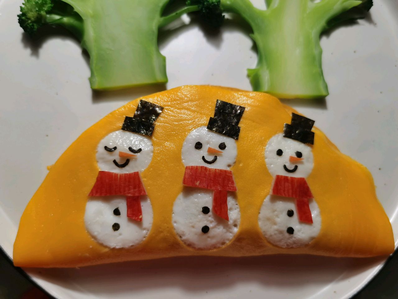 ⛄雪人蛋包饭