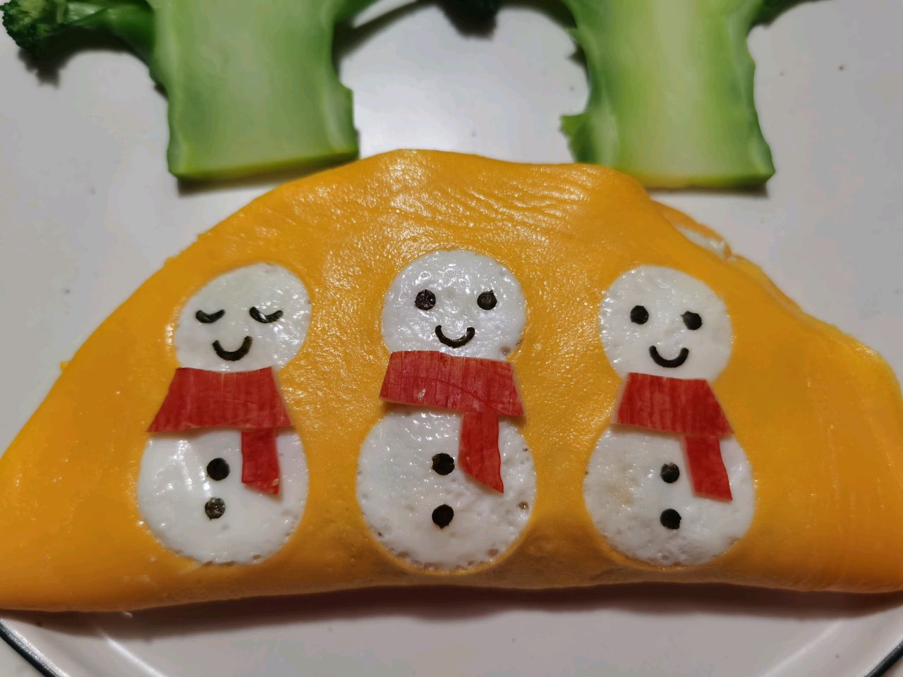 ⛄雪人蛋包饭