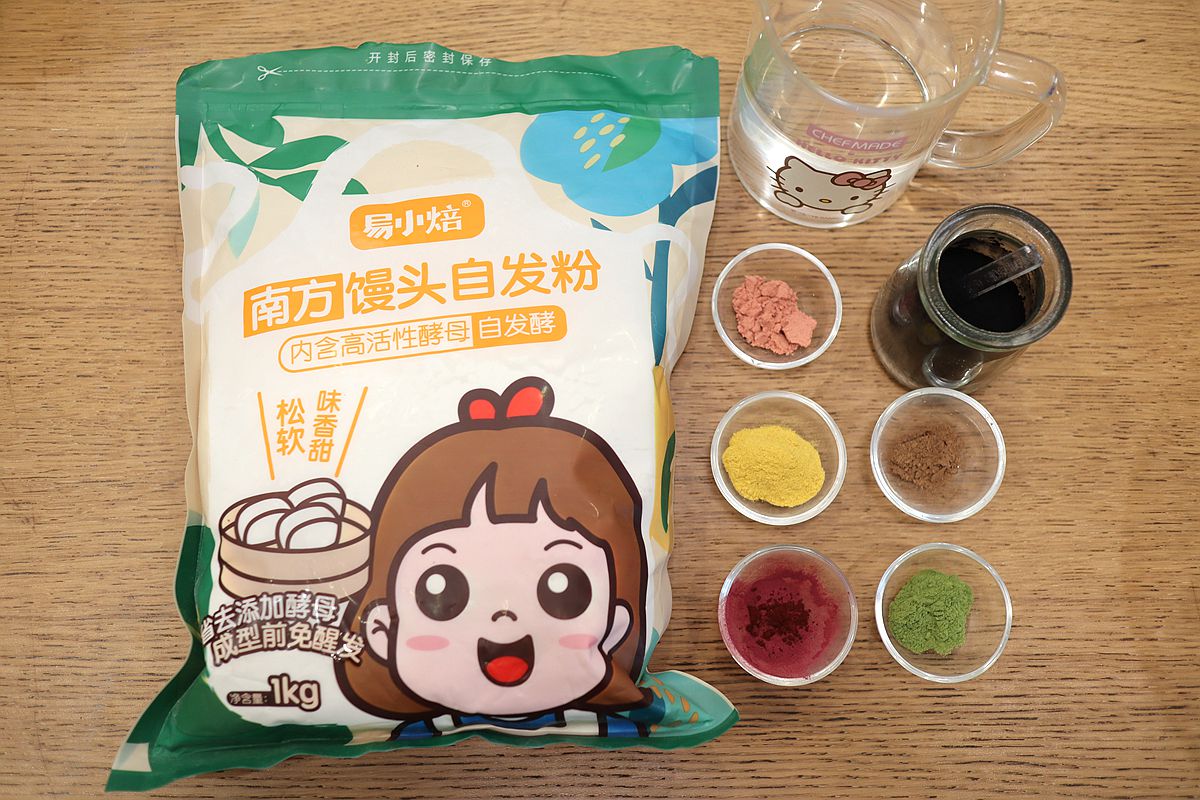 雪人花环馒头