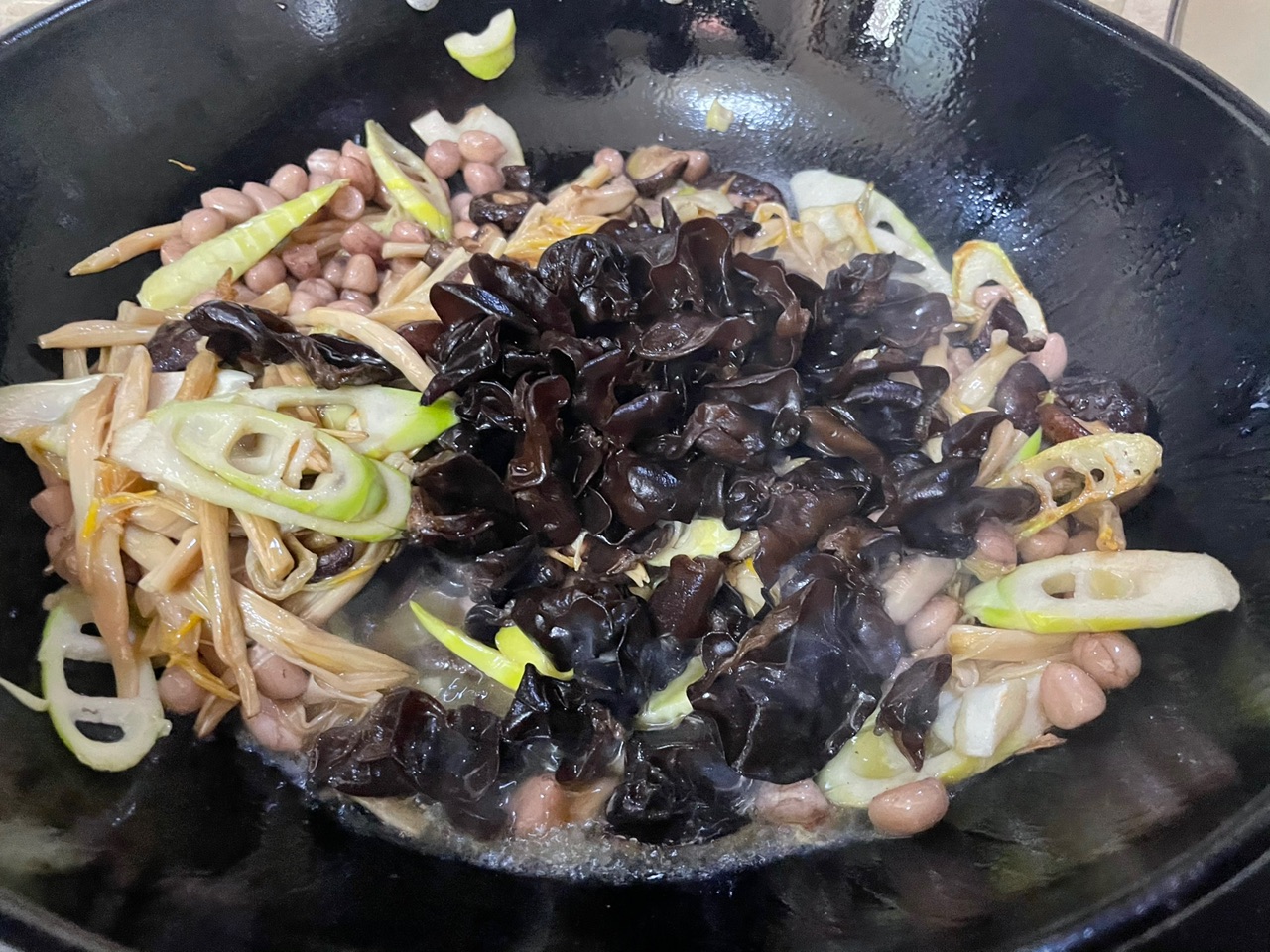 学小叔做的烤麸（素什锦）