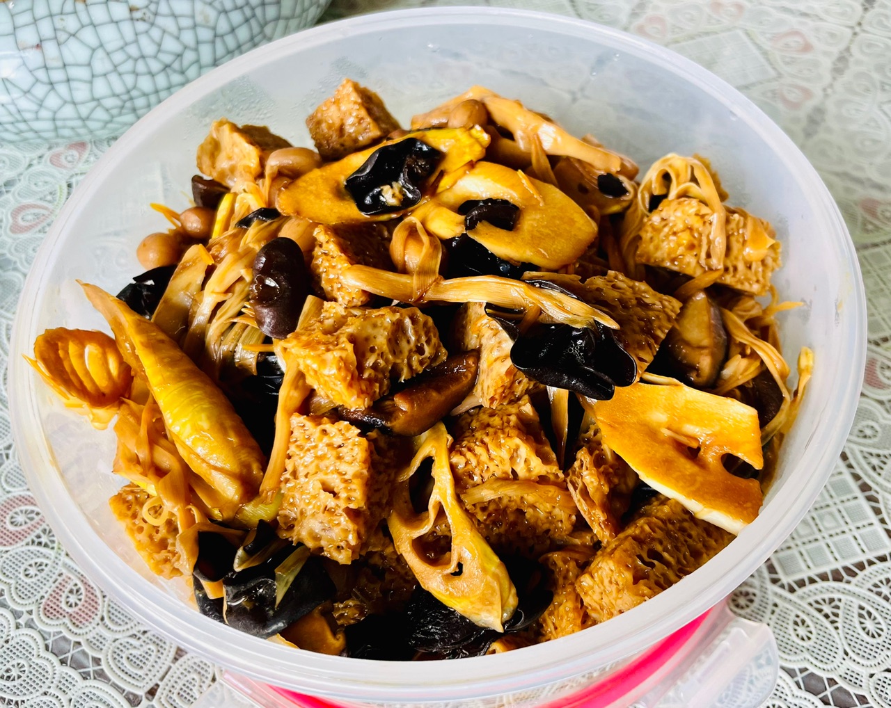 学小叔做的烤麸（素什锦）